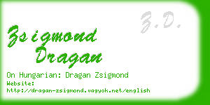 zsigmond dragan business card